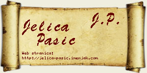 Jelica Pašić vizit kartica